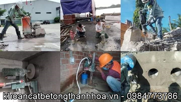 Dịch vụ khoan cắt bê tông Thanh Hóa chuyên nghiệp giá tốt