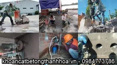 Dịch vụ khoan cắt bê tông Thanh Hóa chuyên nghiệp giá tốt